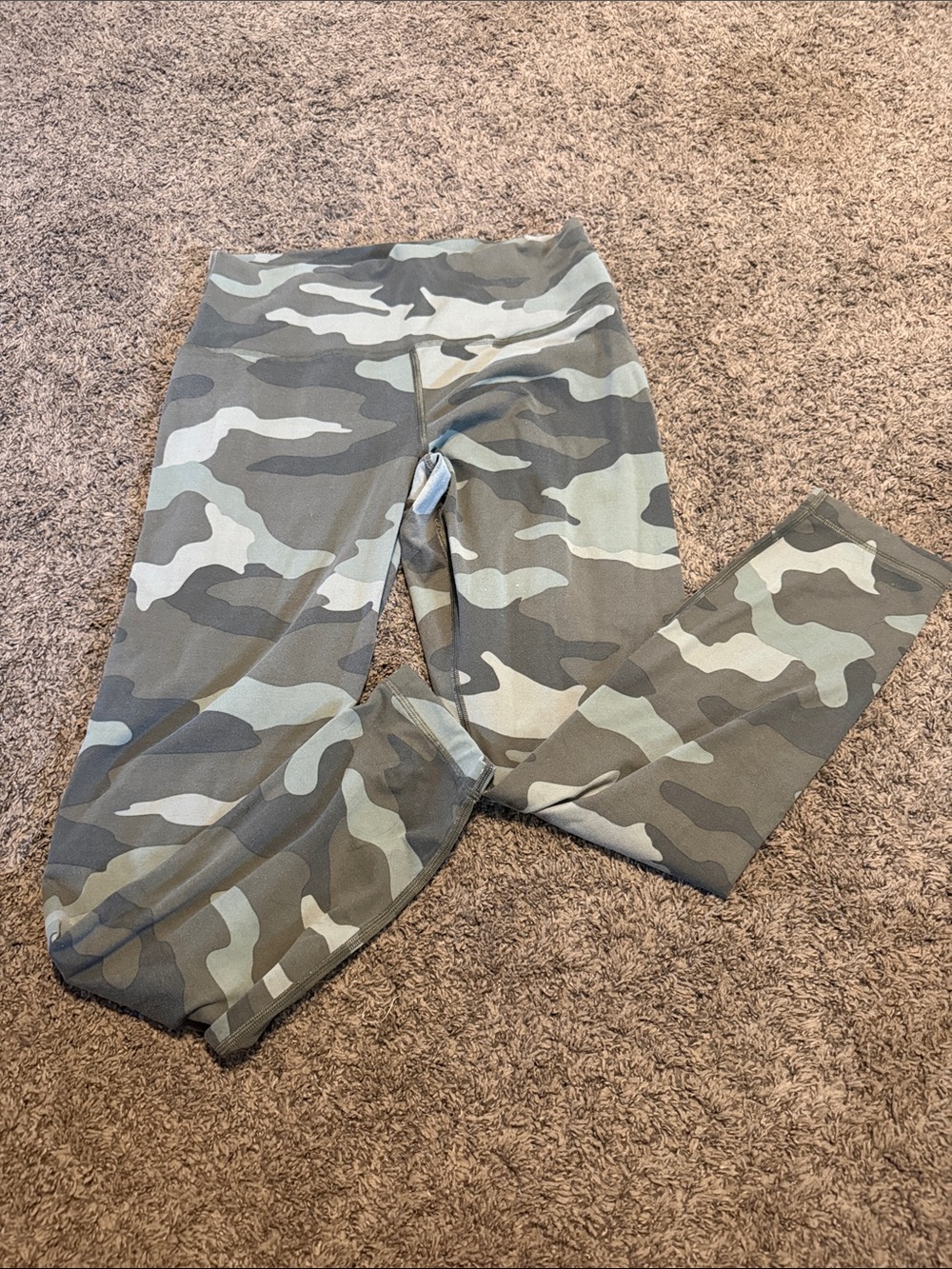 PINK Victoria's Secret Camo Leggings - Olive & Gray Camo
